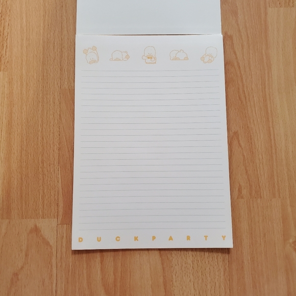 Kawaii adorable vintage style Japan duck party memo pad - Picture 3 of 3